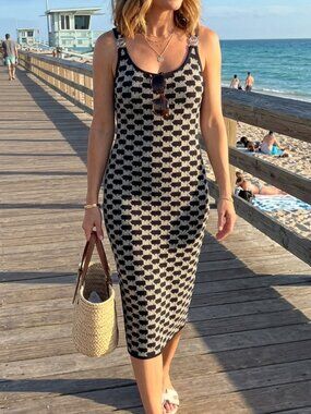 Michael Kors Dress in Black & White knit